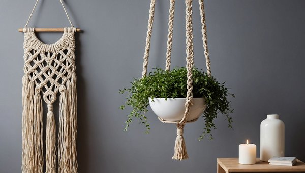 Transformez votre espace avec des créations en macramé raffinées