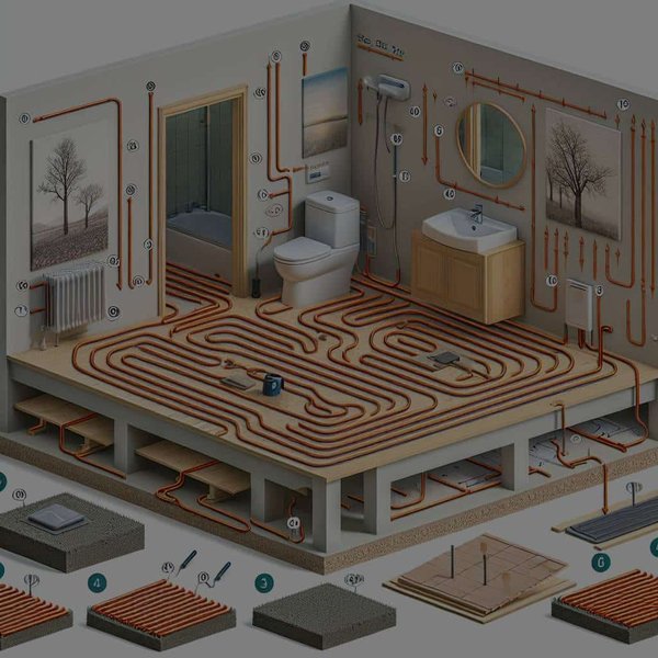 Quelles sont les étapes pour installer un système de chauffage au sol dans une salle de bain rénovée ?