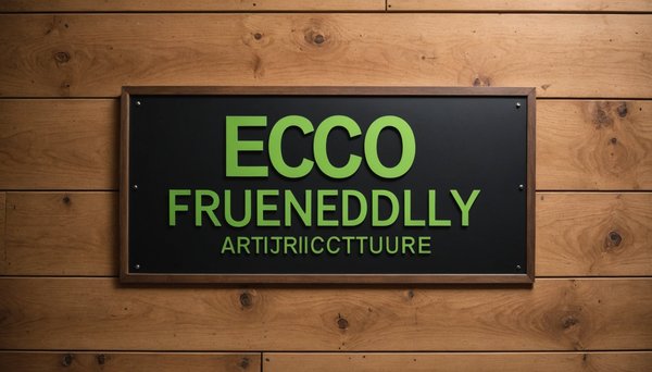 Signalétique écologique dans l'architecture : personnalisez en bois